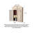 Retro distressed electric meter box decorative false window hanger