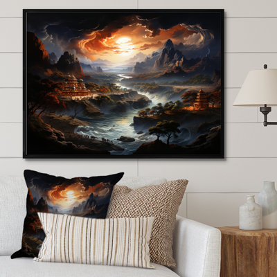 Hinduisim Art Ramayanas Epic - Spiritual Canvas Art Print