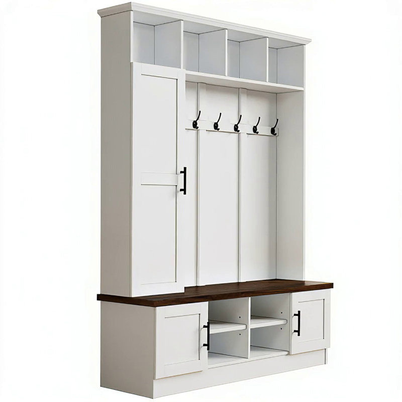 Versatile 3-In-1 Hall Tree With 6 Hooks