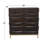 Wooden 1 Shelf and 2 Doors Geometric Room Cabinet