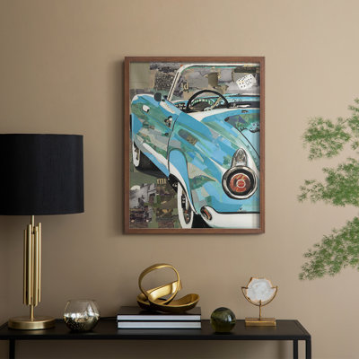 Thunderbird, reproduction encadrée - bois massif