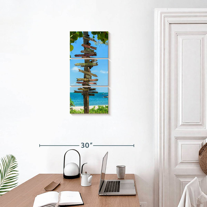 Key West Destinations, 27" H x 12" W