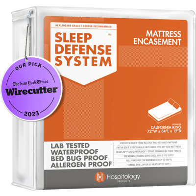 The Original Sleep Defense System Zippered Waterproof Bedbug Proof Dust Mite Proof Mattress Encasement
