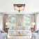 Tiffany 6"-Wide Retro Square Tiffany Ceiling Light