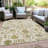 Machine Washable Indoor/Outdoor Xhevrie Ivory Rug-1130138683