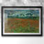 Champ avec coquelicots-Vincent van Gogh-Reproduction encadrée avec passe-partout et verre-1889-832132873-832132876-832132872