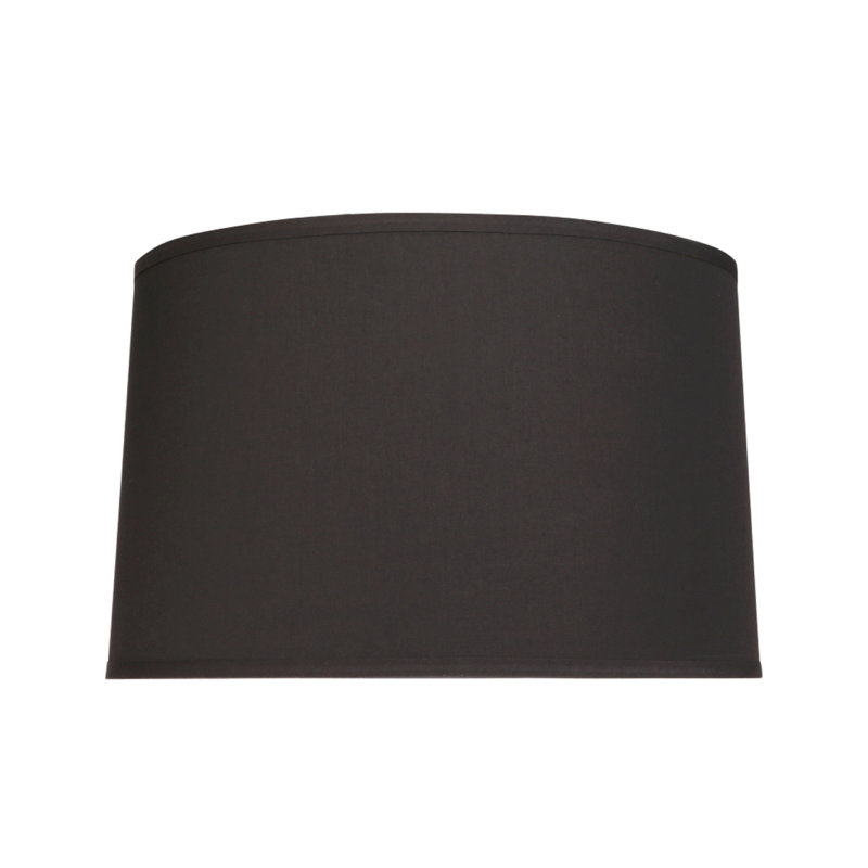 Cotton Empire Lamp Shade, Black, 11.5" H  x 18" W  x 18" D