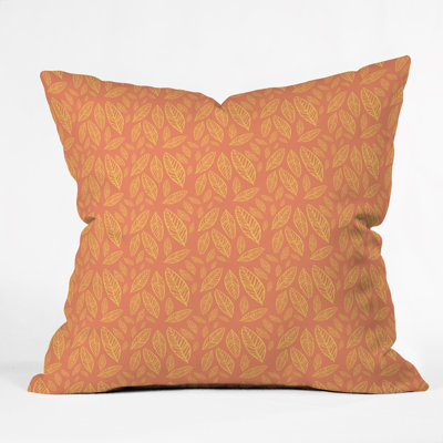 Fall Leaves Pattern Throw Pillow