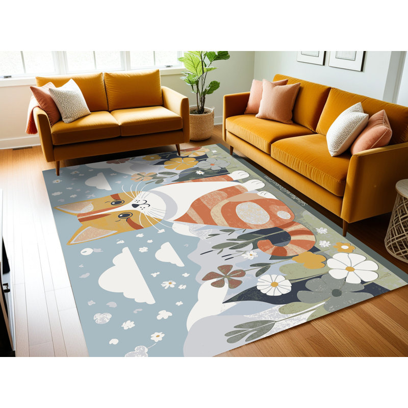 Tapis pour enfants East Urban Home, Rectangle 4pi x 6 pi
