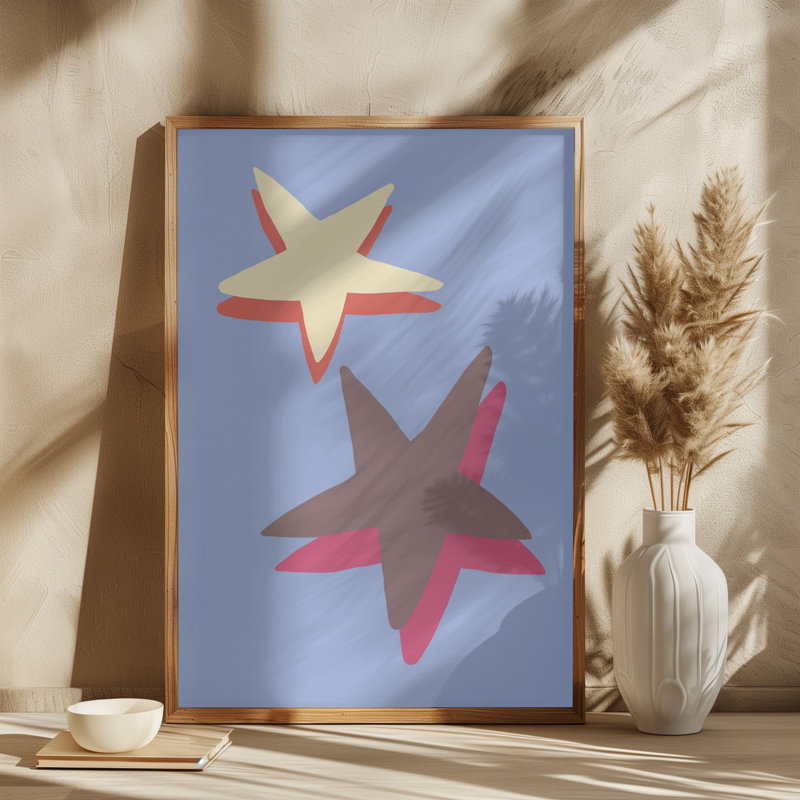 Star, Blue, 76.2 cm H x 50.8 cm W