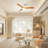 Karlena 48'' 3 - Blade Flush Mount Dimmable Ceiling Fan With Led Lights and Remote Control-424608612