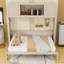 Lit escamotable double en bois avec rangement intégré et conception escamotable