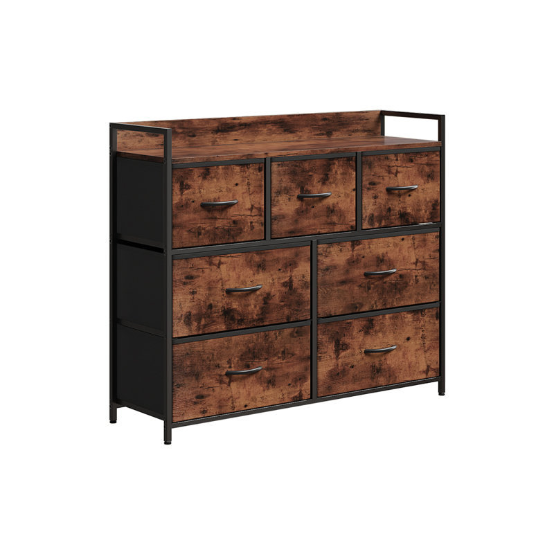 100cm W Chest of Drawers, Black/Brown