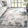 Chimeng Kalia Modern Abstract Gray Blue Area Rug