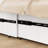 Space-Saving White Murphy Bed With Storage And Built-In Power Strip
