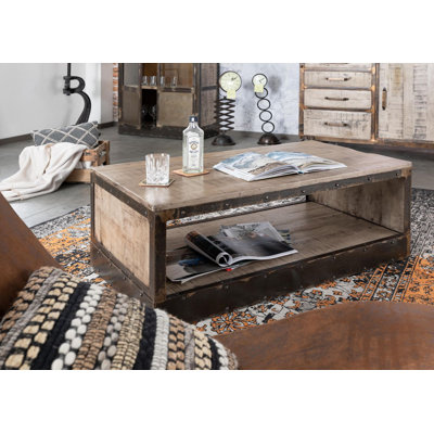 Floor Shelf Coffee Table with Storage