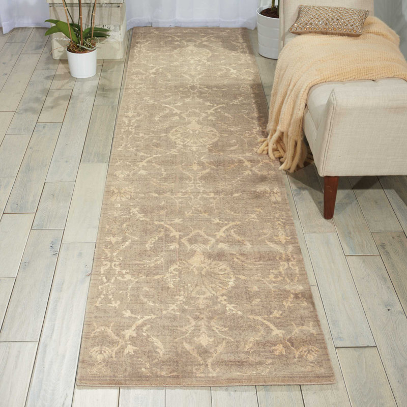 Tapis éclectique brun Dewitt, Rectangle 2 pi 3 po x 3 pi