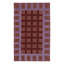 Kilim & Flatweave Cotton Geometric Area Rug in Red, Purple