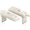 Prime-Line Vinyl Spring-Loaded Replacement Window Tilt Latch Pair, 1-11/16 Hole Center, White (1 Set)