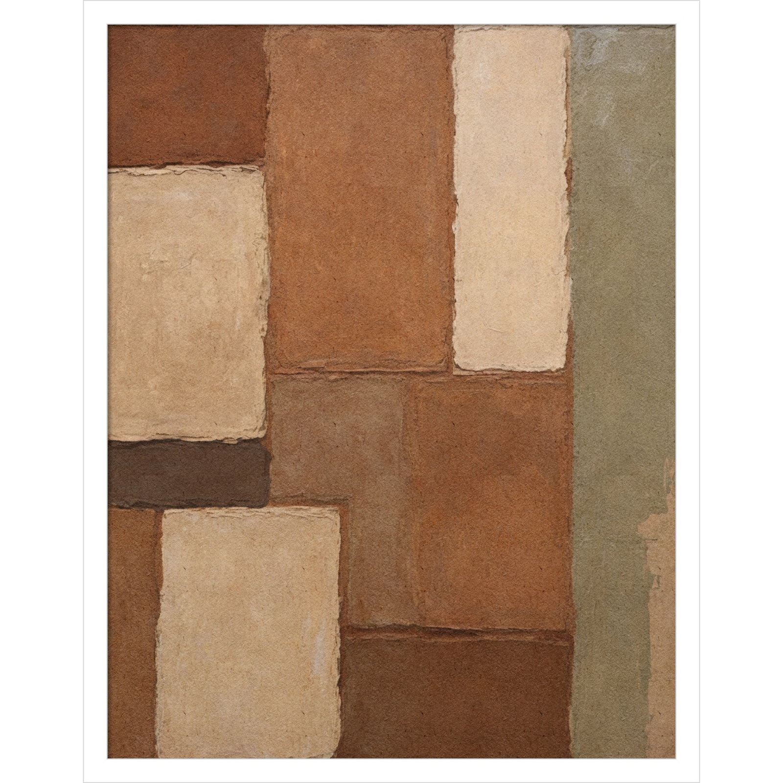 Arcilla Print by Dan Hobday, White, 25" H x 20" W