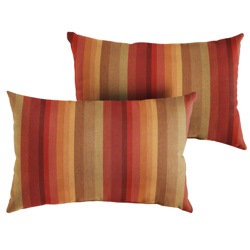  Outdoor Rectangular Pillow Cover & Insert, 16" H x 26" W, Astoria Sunset Sunbrella
