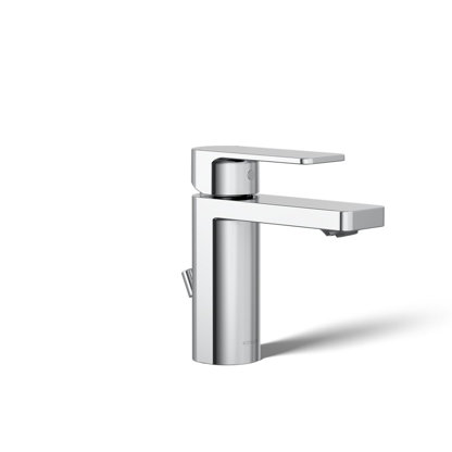 Parallel Single Hole Bathroom Faucet with Drain Assembly