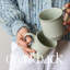 over&back Rimmed 16oz Semi-Matte Hand-Finished Stoneware Mugs, Set of 4-99312930