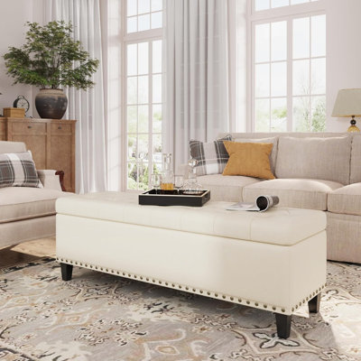 Madalie Faux Leather Upholstered Storage Bench