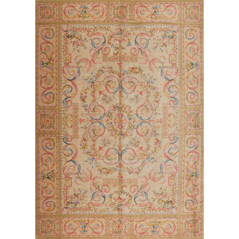 Savonnerie One-of-a-Kind 10' X 14' Hand Knotted Area Rug