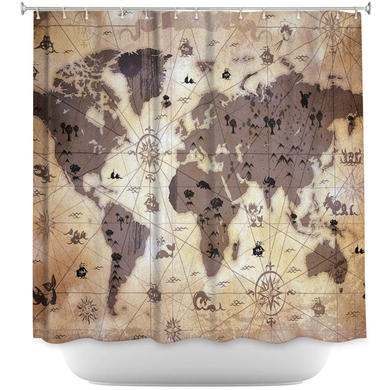 Shower Curtain, Brown