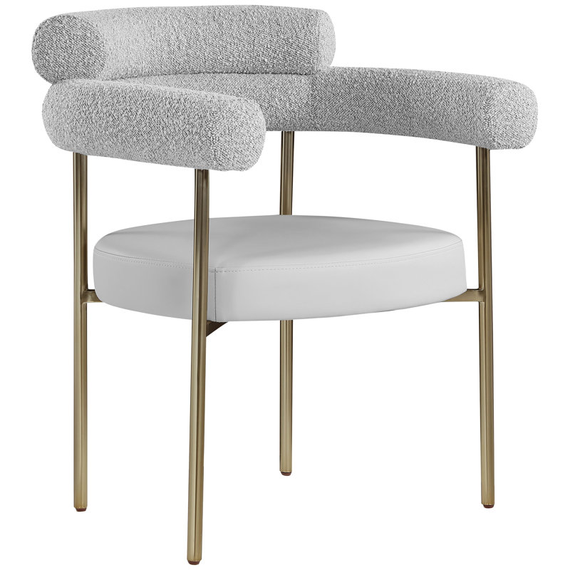 Izak 18.5'' H Upholstered Armchair, Taupe Boucle Fabric
