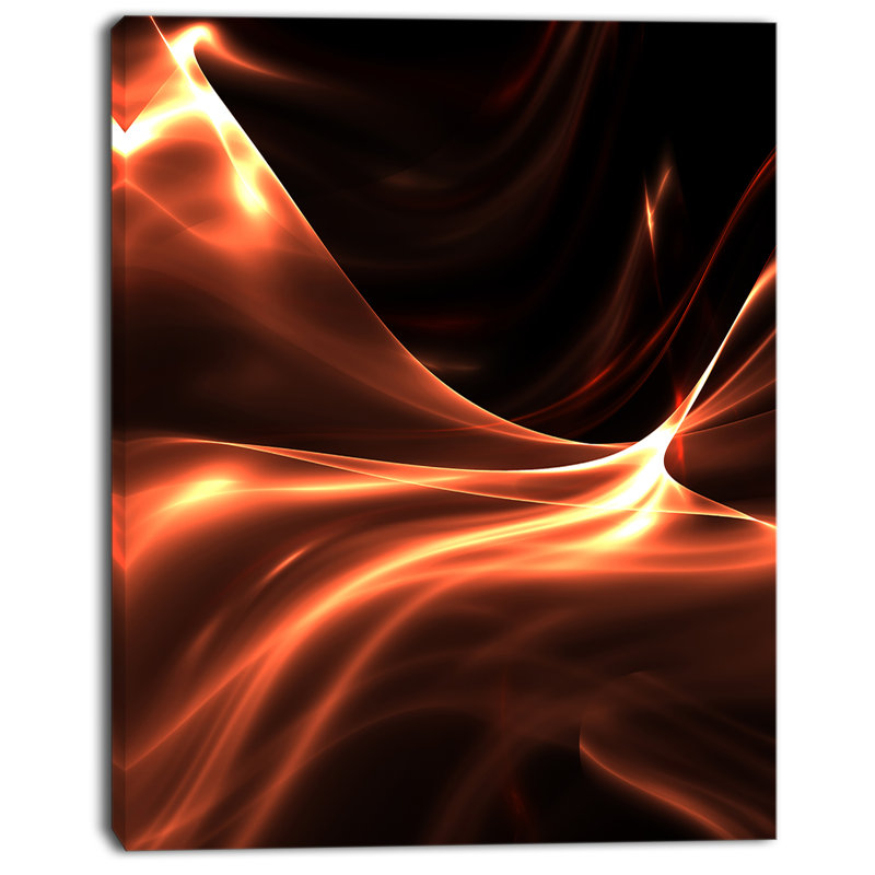 « brown abstract fractal fractal design », impression sur toile tendue, H 20 po x l 12 po x P 1po