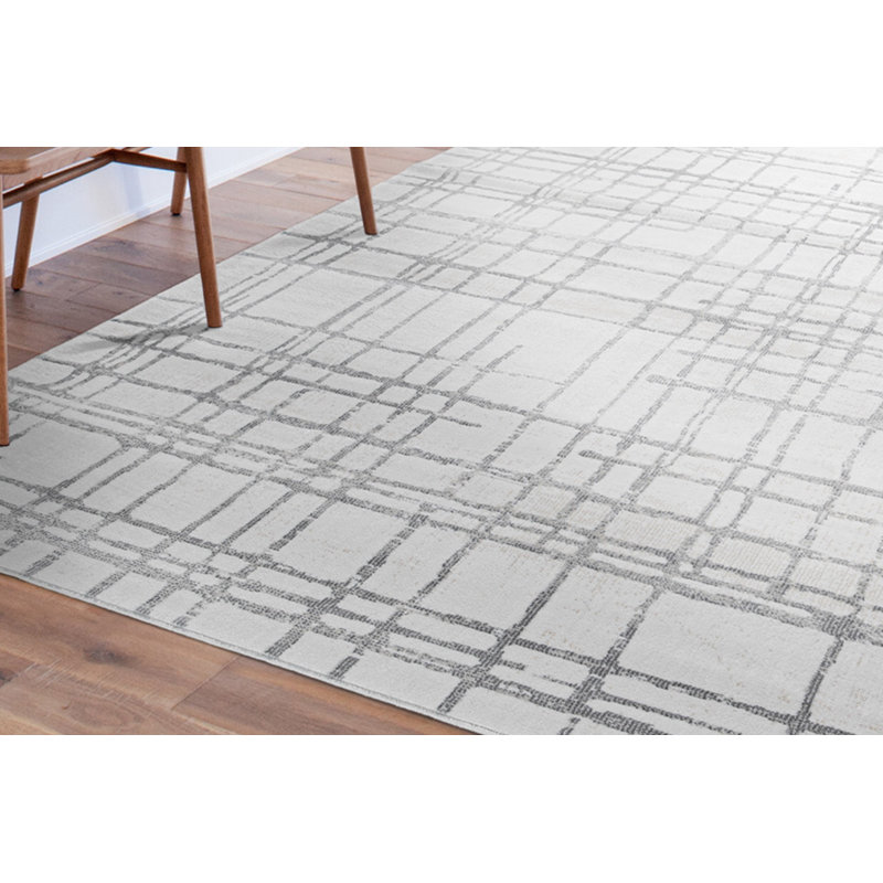 Tapis rectangulaire en polypropylène tissé à la machine Egmund, Rectangle 6 pi 7 po x 9 pi 6 po