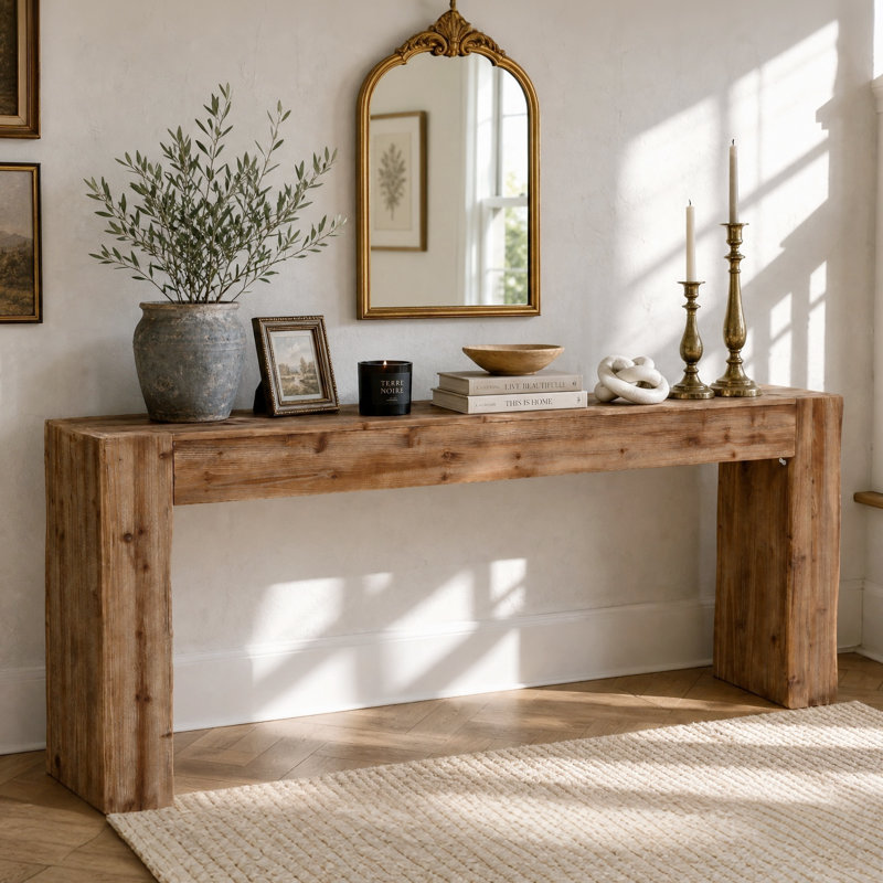 78'' Extra-Long Soild Wood Console Table