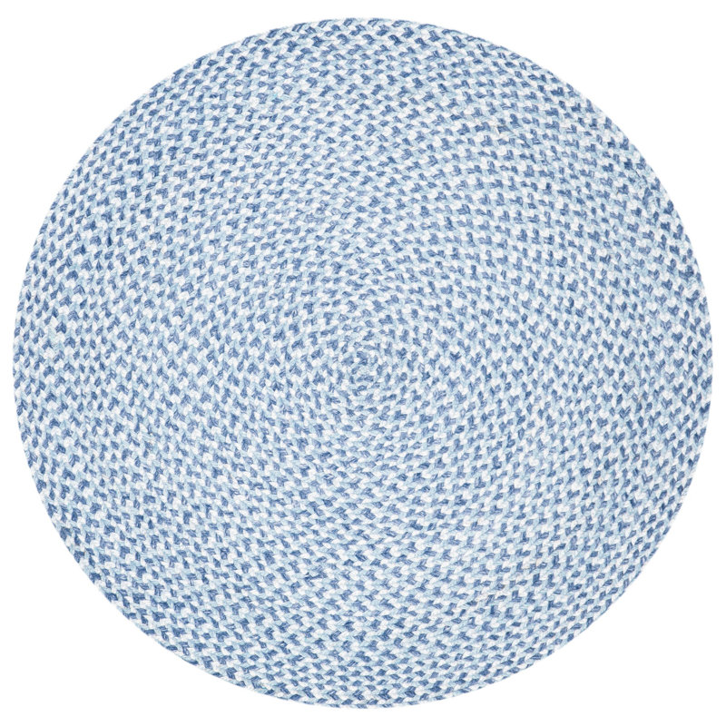 Tapis abstrait tissé à la main Wangaratta, Rond 9 pi