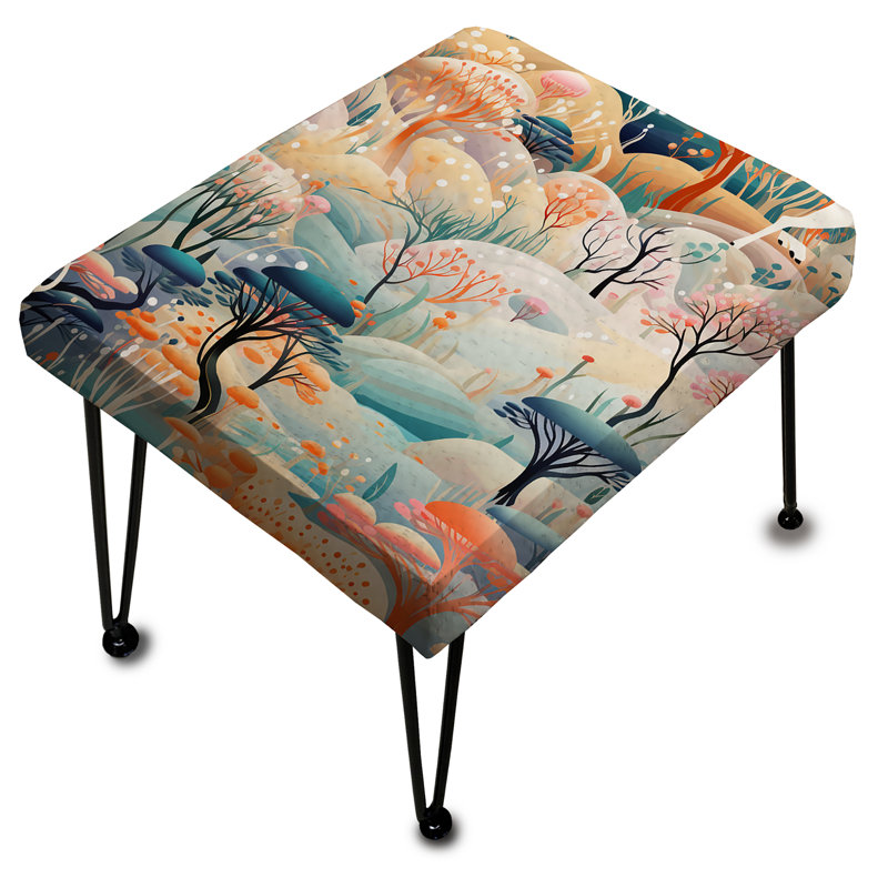 Iyonna - Repose-pieds rectangulaire avec imprimé animal