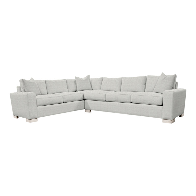 Claremont Sectional, Callaloo Cotton Linen Blend, Casa Blanca