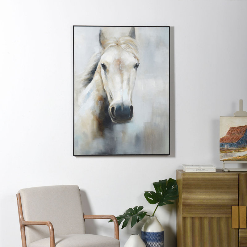 Cheval, toile, art mural encadré
