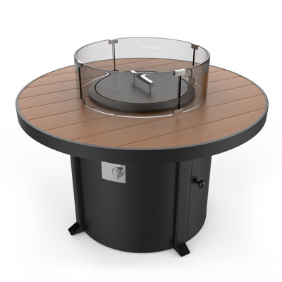 Townsend Aluminum Propane/Natural Gas Fire Pit Table