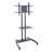 Support de plancher inclinable gris WorkplaceEssentiel pour écran ACL avec tablettes, peut supporter jusqu'à 100 lb