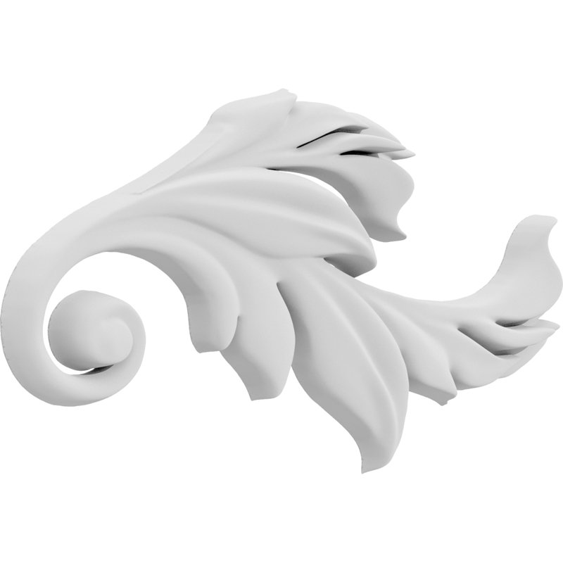 Rosettes de qualité supérieure, H 2,5 po x l 5 po x P 0,5 po, Droite