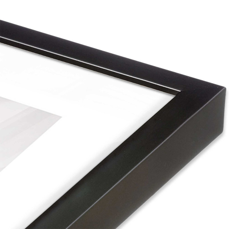 «Serene Village Waterscape Print», sans cadre, 36 po x 24 po, Cadre en zinc patiné, H 15,25 po x l 12,25 po x P 1,25 po