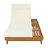 Lounge Chaise Set With Headrest, Space Available On One Side, Acacia Wood With Water-Resistant Lounge Cushions (3-Fold & 4 Inch)-48927211