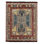 Classic Tribal Rug In Blue, Red, Beige-Brown Geometric Pattern