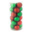 24 boules de Noël en plastique - rouge / vert-1069512382