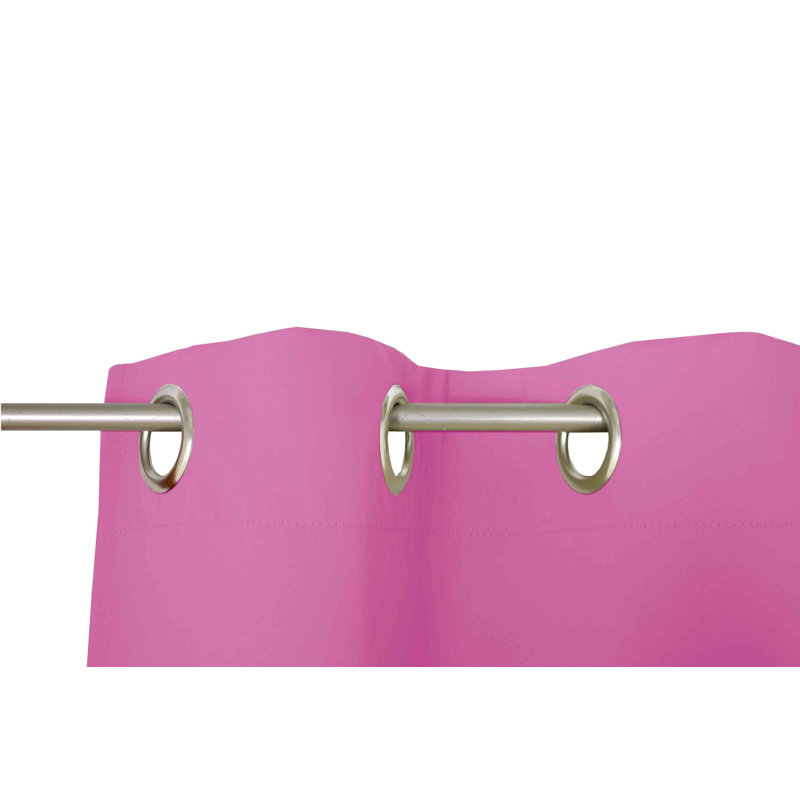 Zoee Eyelet Blackout Curtain, Rosa, 145cm Width x 220cm Drop