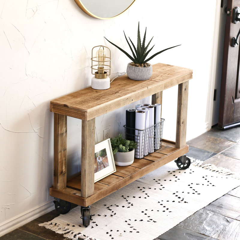 Acadian Solid Wood Console Table, 30" H x 46" W x 10" D