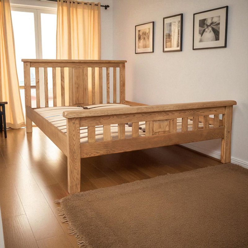 Melbourne Bed, European Double (140 x 200 cm), Oak