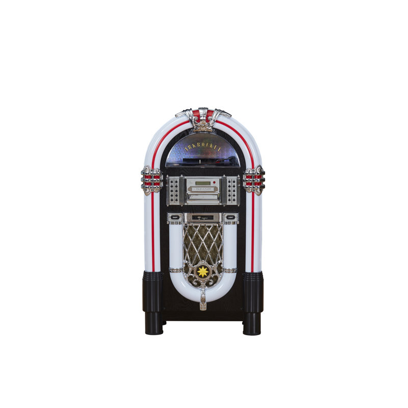 Platine tourne-disque rétro Bluetooth Arkrocket Taurus II Jukebox, Noir