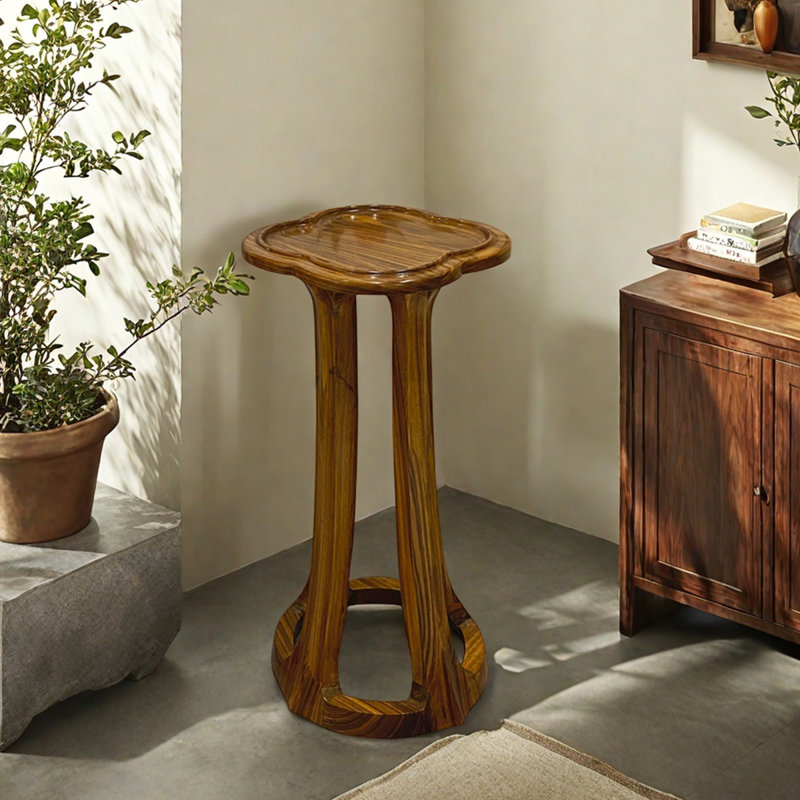Porte-fleurs simple décoration de loisirs en bois massif, H 27,56 po x L 13,78 po x P 13,78 po